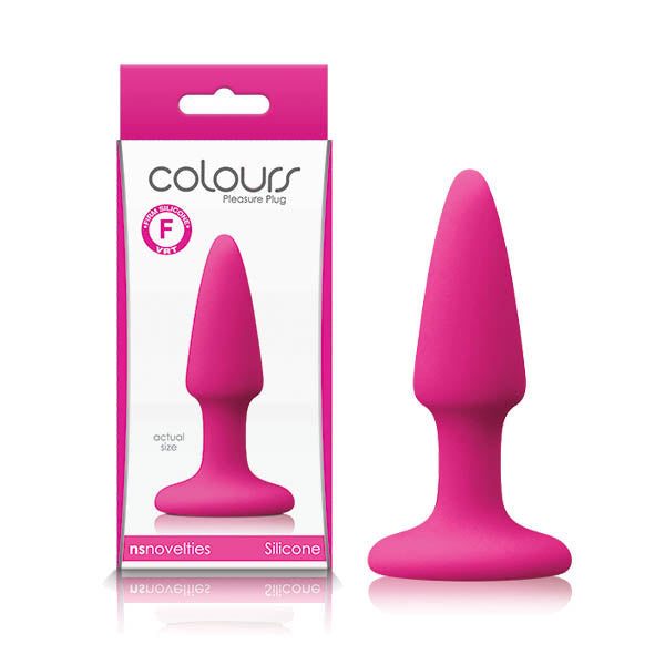 NS Novelties Colours Pleasures Mini Butt Plug pink platinum silicone - ClubX Australia